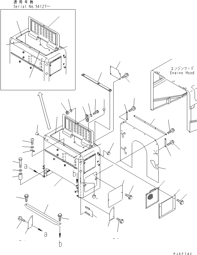 Compactors Komatsu / WF450T-3 S/N 53001-UP(wf450t1c) / BULKHEAD(#54101-)(270160 : M4102-01A0A)