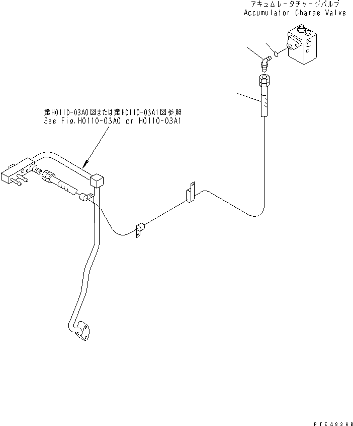 Compactors Komatsu / WF450T-3 S/N 53001-UP(wf450t1c) / BULKHEAD (ACCUMULATOR CHARGE VALVE DRAIN LINE)(270230 : M4102-07A0)