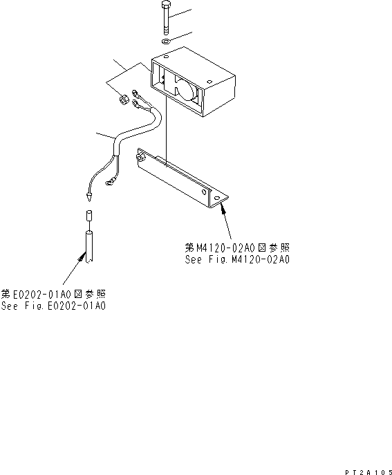 Compactors Komatsu / WF550-3D S/N 50001-UP(wf550-3c) / WIRING HARNESS (BACK-UP ALARM)(120050 : E0202-02A0)