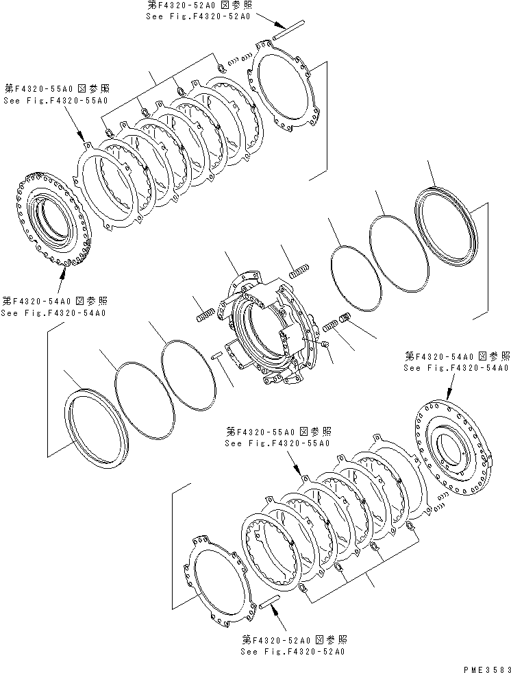 Compactors Komatsu / WF550-3D S/N 50001-UP(wf550-3c) / TRANSMISSION (REVERSE AND FORWARD HOUSING)(150110 : F4320-51A0)