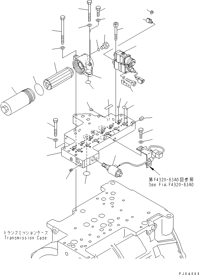 Compactors Komatsu / WF550-3D S/N 50001-UP(wf550-3c) / TRANSMISSION CONTROL VALVE (1/3) (CONTROL VALVE)(150210 : F4320-61A0)