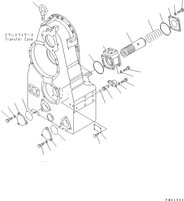 Compactors Komatsu / WF550-3D S/N 50001-UP(wf550-3c) / TRANSMISSION (TRANSFER) (3/3) (MAGNET AND FLANGE)(150270 : F4320-67A0)