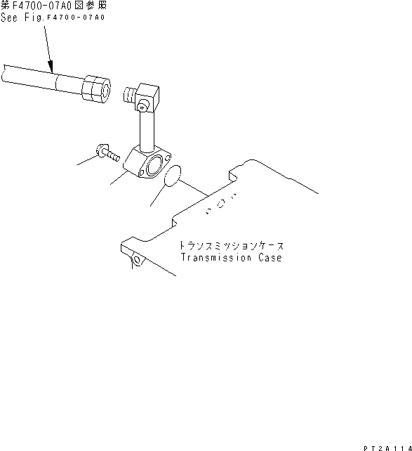 Compactors Komatsu / WF550-3D S/N 50001-UP(wf550-3c) / TORQUE CONVERTER AND TRANSMISSION LINE (OIL FILTER PIPING ?       TRANSMISSION SIDE)(150480 : F4700-05A0)