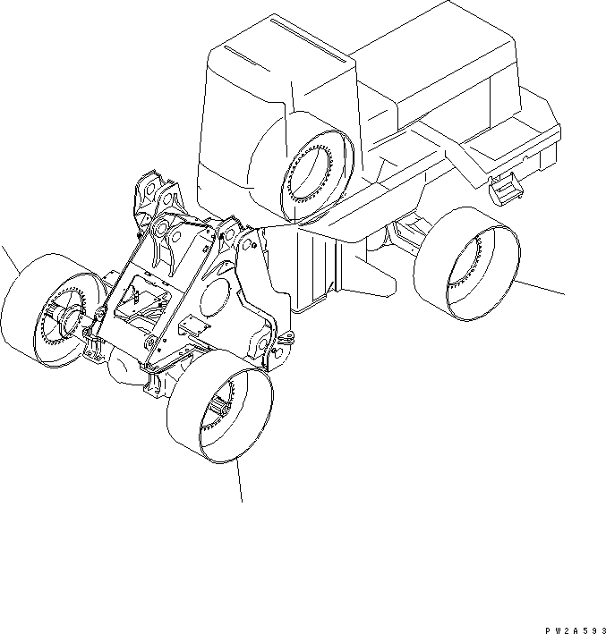 Compactors Komatsu / WF550-3D S/N 50001-UP(wf550-3c) / STEEL WHEEL (FOR SHIPPING PARTS)(300010 : S0100-01A0)
