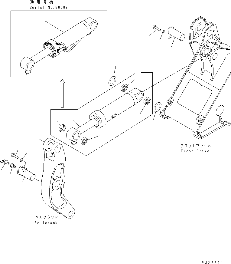Compactors Komatsu / WF550-3D S/N 50001-UP(wf550-3c) / DUMP CYLINDER (CYLINDER AND MOUNTING PARTS)(330070 : T4150-01A0)