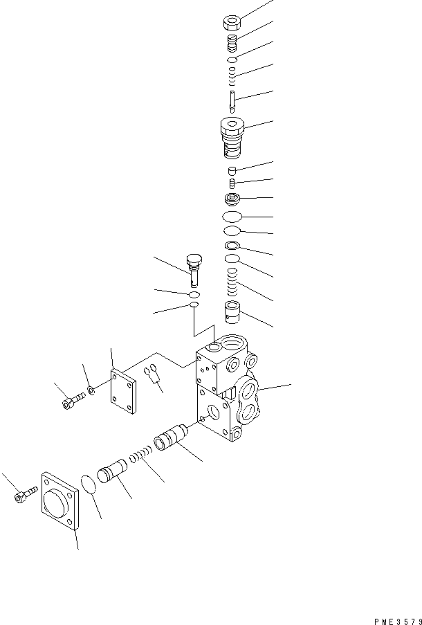 Compactors Komatsu / WF550-3D S/N 50001-UP(wf550-3c) / CUT-OFF VALVE(420180 : Y1679-01A0)