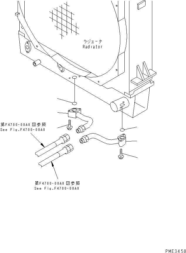 Compactors Komatsu / WF550T-3D S/N 50001-UP (For Komatsu Hanomag (Germany))(wf550t-c) / RADIATOR (TORQUE CONVERTER OIL COOLER PIPING)(060040 : C0110-04A0)
