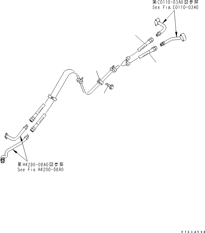 Compactors Komatsu / WF550T-3D S/N 50001-UP (For Komatsu Hanomag (Germany))(wf550t-c) / COOLING (STEERING OIL COOLER LINE)(060050 : C0120-01A0)