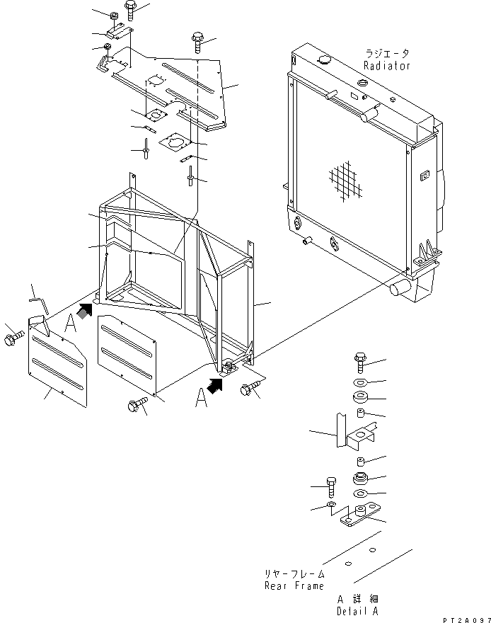 Compactors Komatsu / WF550T-3D S/N 50001-UP (For Komatsu Hanomag (Germany))(wf550t-c) / RADIATOR (FAN DUCT)(#50001-50002)(060080 : C0310-03A0)