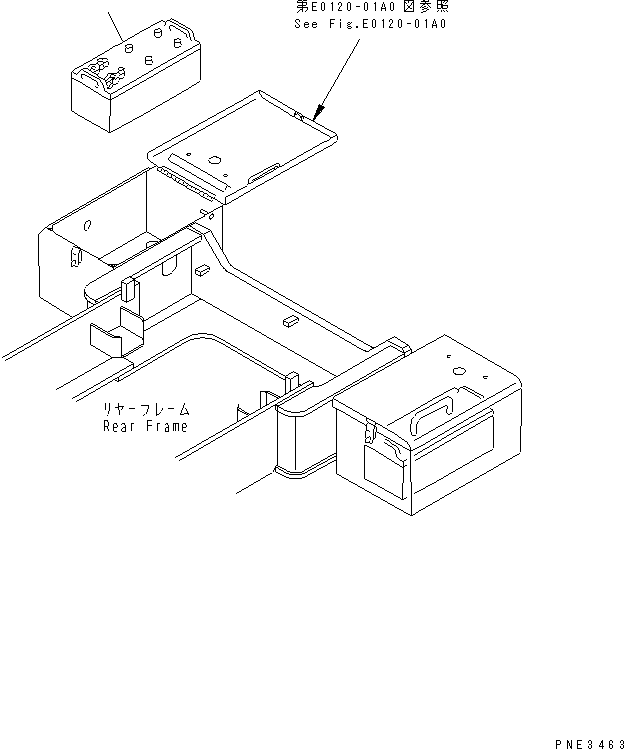 Compactors Komatsu / WF550T-3D S/N 50001-UP (For Komatsu Hanomag (Germany))(wf550t-c) / BATTERY (LARGE CAPACITY)(120010 : E0110-01A1)