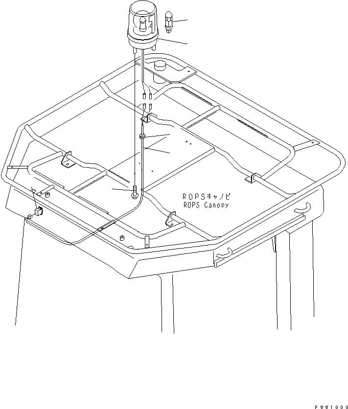 Compactors Komatsu / WF550T-3D S/N 50001-UP (For Komatsu Hanomag (Germany))(wf550t-c) / BEACON LAMP (KOHAG)(120150 : E0340-01C3)