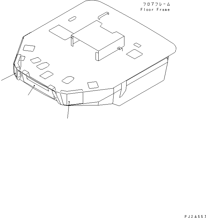 Compactors Komatsu / WF550T-3D S/N 50001-UP (For Komatsu Hanomag (Germany))(wf550t-c) / UNDER COVER SHEET (FOR FLOOR FRAME)(270370 : M4230-02C0)