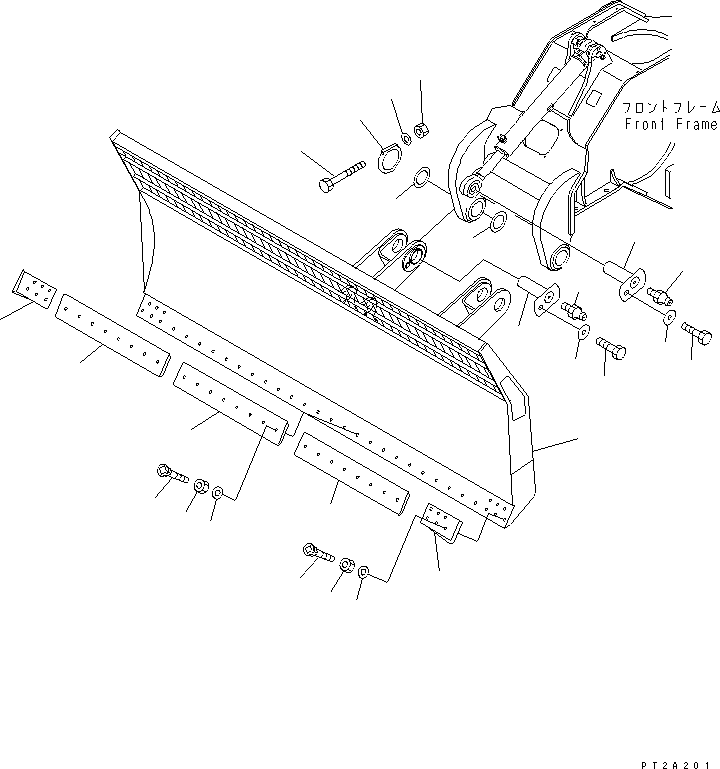 Compactors Komatsu / WF550T-3D S/N 50001-UP (For Komatsu Hanomag (Germany))(wf550t-c) / BLADE(330030 : T4710-01A0)