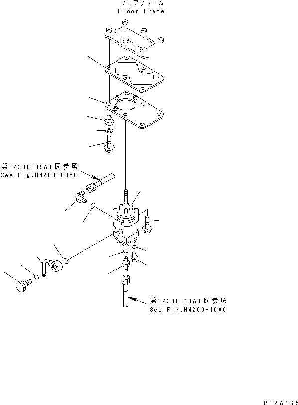 Compactors Komatsu / WF550T-3A S/N 50001-UP(wf550t-r) / FLOOR (P.P.C. VALVE LINE)(240520 : K4200-03A0)