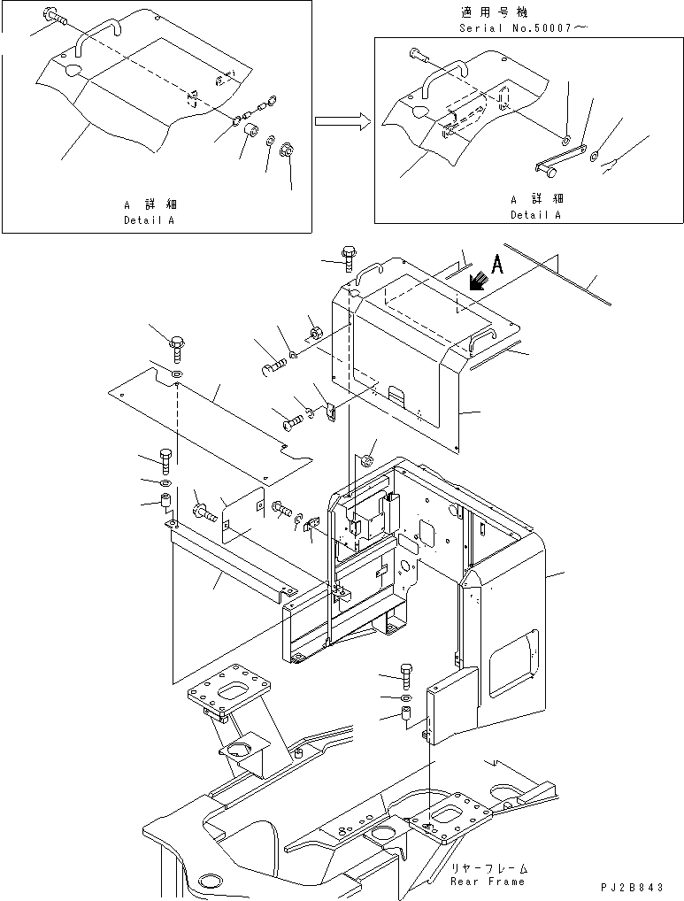 Compactors Komatsu / WF550T-3A S/N 50001-UP(wf550t-r) / BULKHEAD (1/2)(#50003-)(270020 : M4102-01A0A)