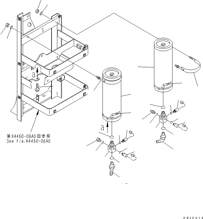 Compactors Komatsu / WF650T-3 S/N 50001-UP(wf650t-c) / BRAKE CONTROL (ACCUMULATOR RELATED PARTS)(240750 : K4460-12A0)