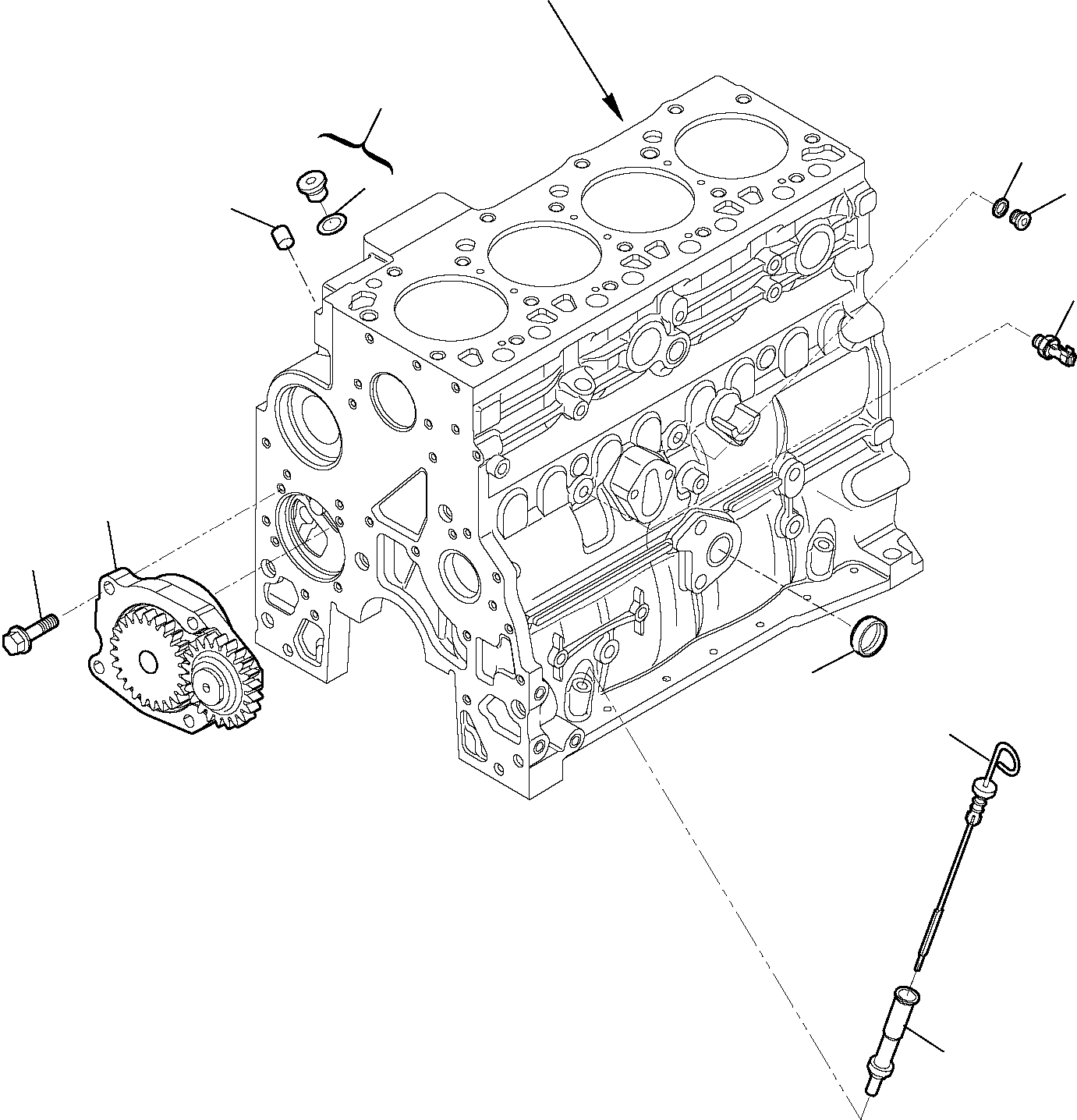 Telescopic Handlers Komatsu / WH713-1E0 WH714H-1E0 WH716-1E0 S/N 395F71003-Up(wh71e0) / LUBRICATING OIL SYSTEM (2/2)(A-0303 : 0303)