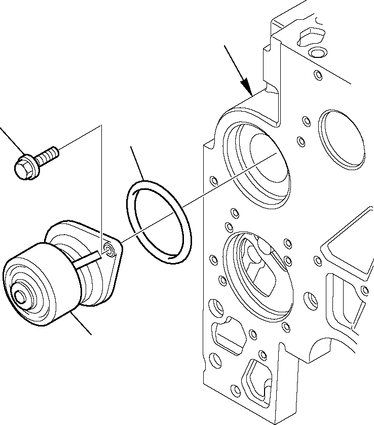 Telescopic Handlers Komatsu / WH713-1E0 WH714H-1E0 WH716-1E0 S/N 395F71003-Up(wh71e0) / WATER PUMP(A-0505 : 0505)