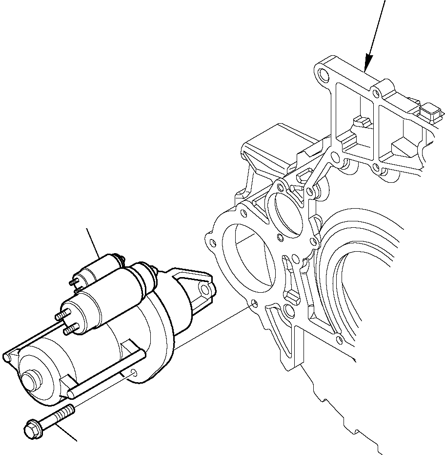 Telescopic Handlers Komatsu / WH713-1E0 WH714H-1E0 WH716-1E0 S/N 395F71003-Up(wh71e0) / STARTER MOTOR (1/2)(A-0605 : 0605)