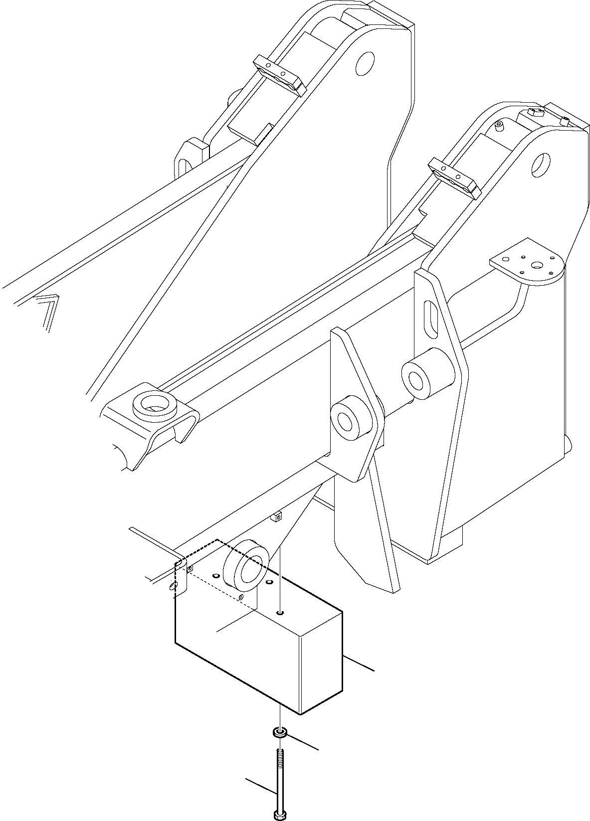Telescopic Handlers Komatsu / WH713-1E0 WH714H-1E0 WH716-1E0 S/N 395F71003-Up(wh71e0) / COUNTER WEIGHT (250 kg) (WH714H-WH716)(D-3030 : 3030)
