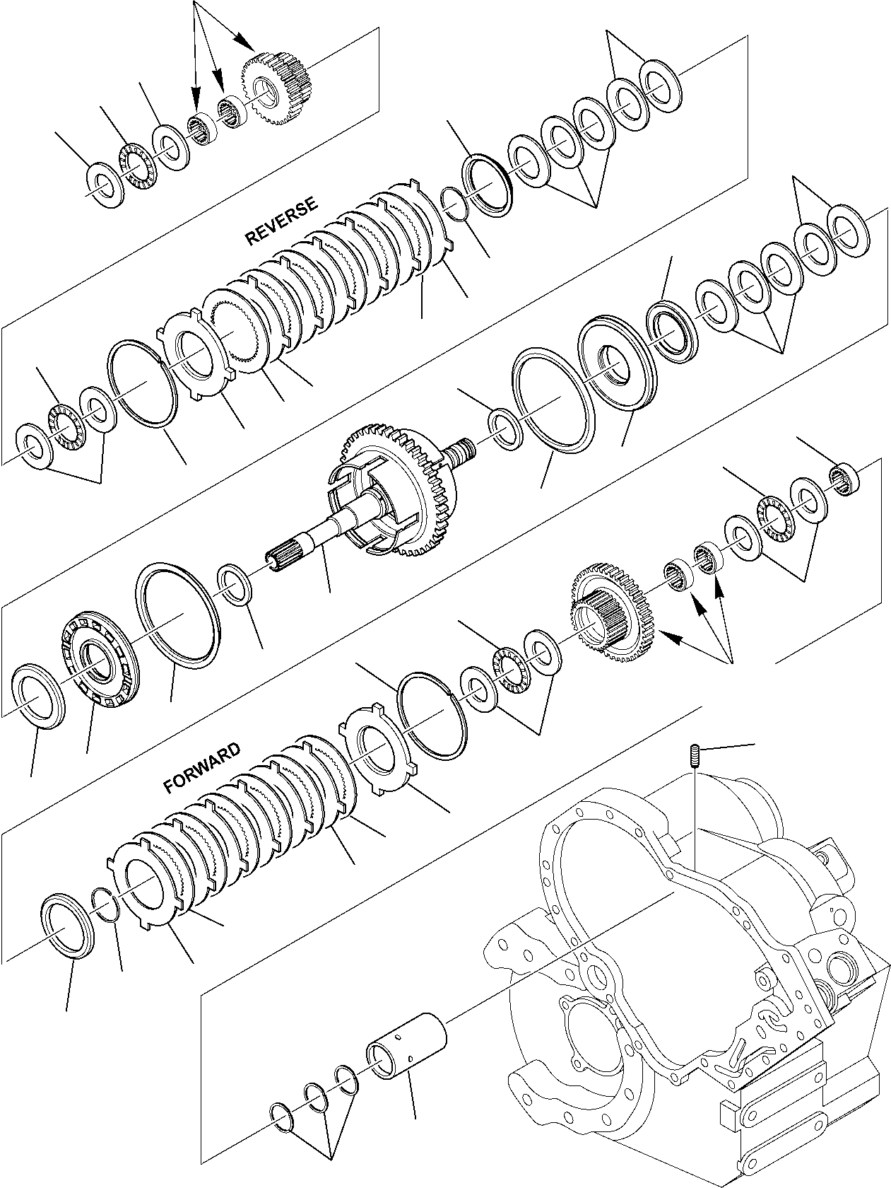 Telescopic Handlers Komatsu / WH713-1E0 WH714H-1E0 WH716-1E0 S/N 395F71003-Up(wh71e0) / TRANSMISSION (8/14)(D-3305 : 3305)