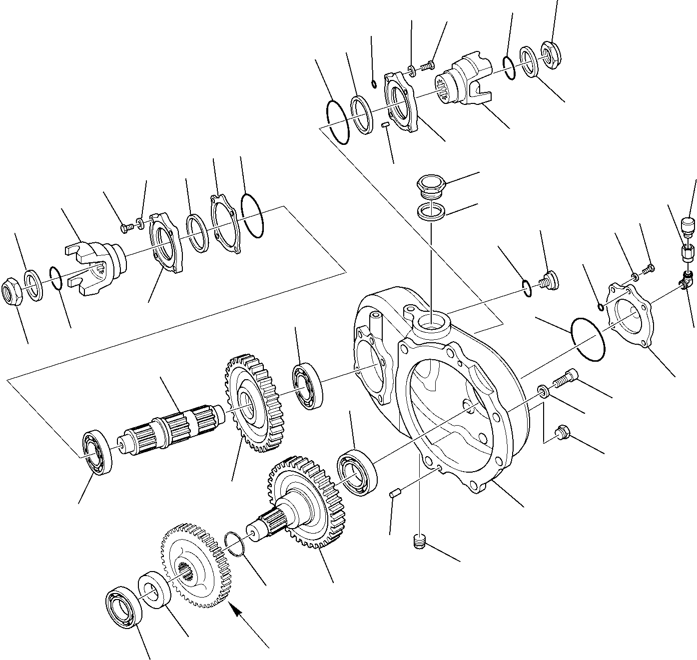 Telescopic Handlers Komatsu / WH713-1E0 WH714H-1E0 WH716-1E0 S/N 395F71003-Up(wh71e0) / TRANSMISSION (11/14)(D-3320 : 3320)