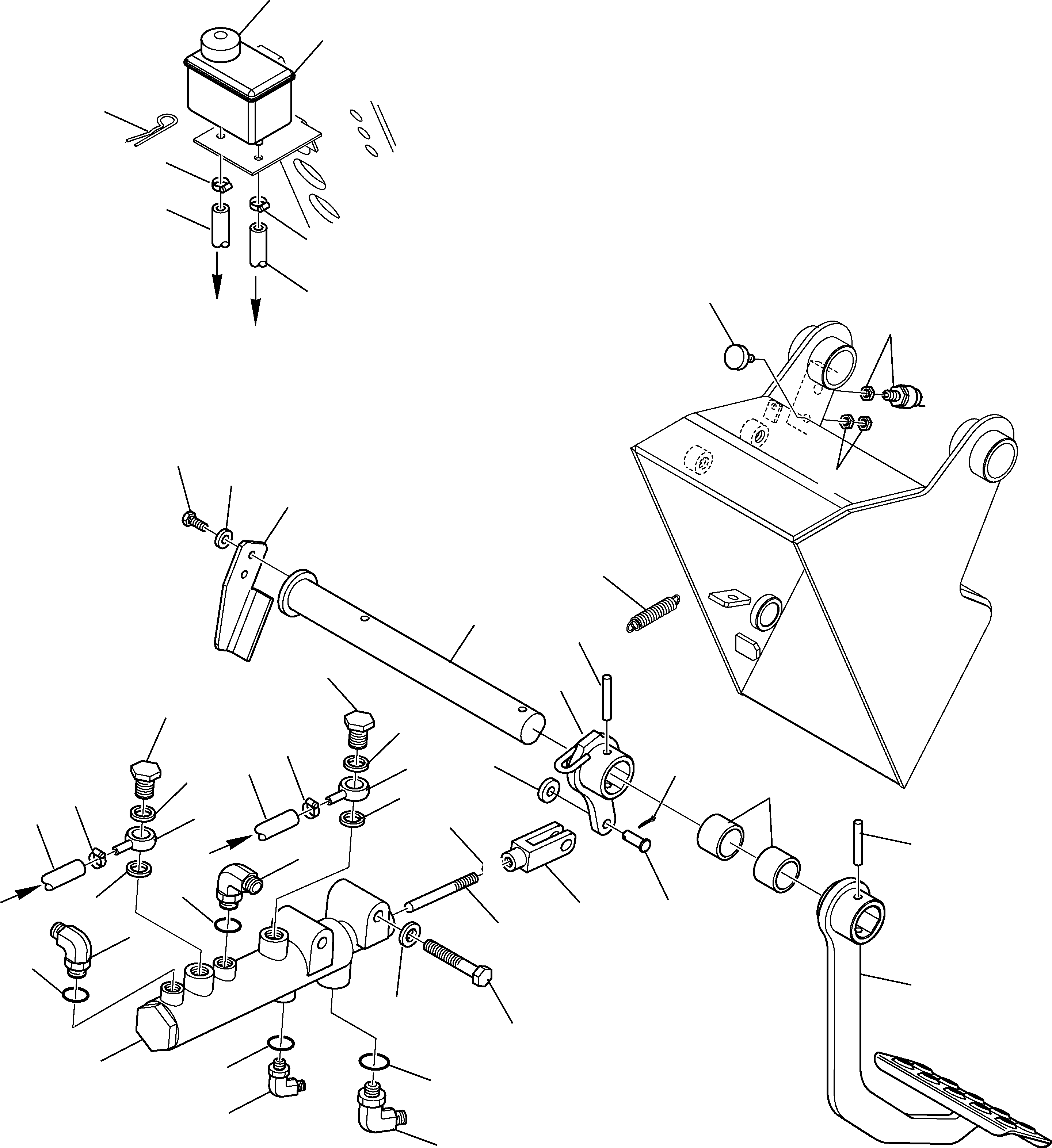 Telescopic Handlers Komatsu / WH713-1E0 WH714H-1E0 WH716-1E0 S/N 395F71003-Up(wh71e0) / BRAKE PEDAL(E-4150 : 4150)