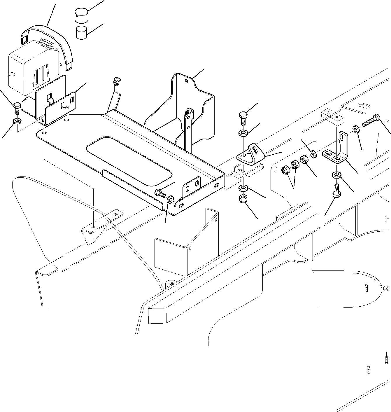 Telescopic Handlers Komatsu / WH713-1E0 WH714H-1E0 WH716-1E0 S/N 395F71003-Up(wh71e0) / ENGINE FRAME (2/3)(E-4611 : 4611)
