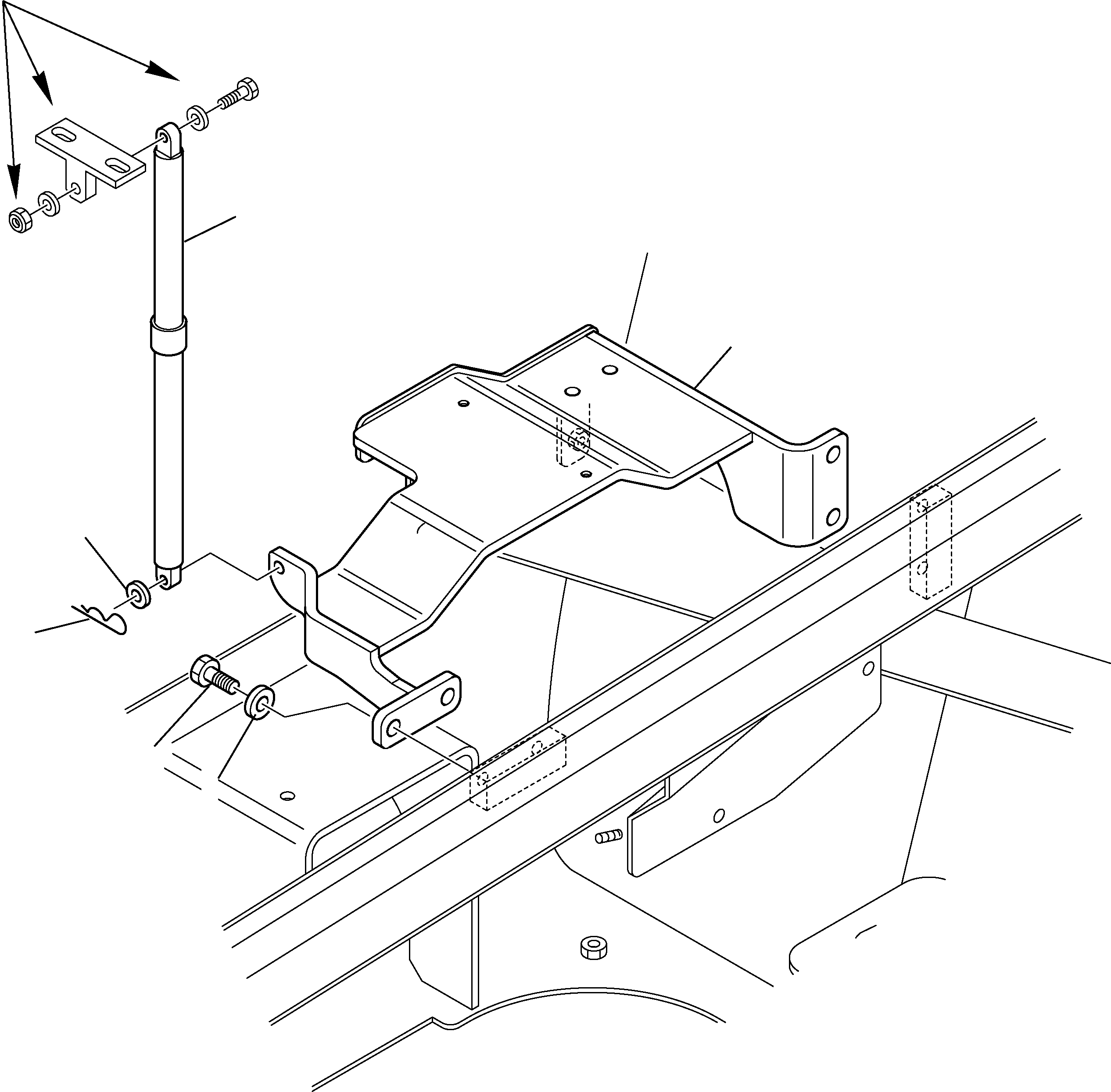 Telescopic Handlers Komatsu / WH713-1E0 WH714H-1E0 WH716-1E0 S/N 395F71003-Up(wh71e0) / ENGINE FRAME (3/3)(E-4620 : 4620)