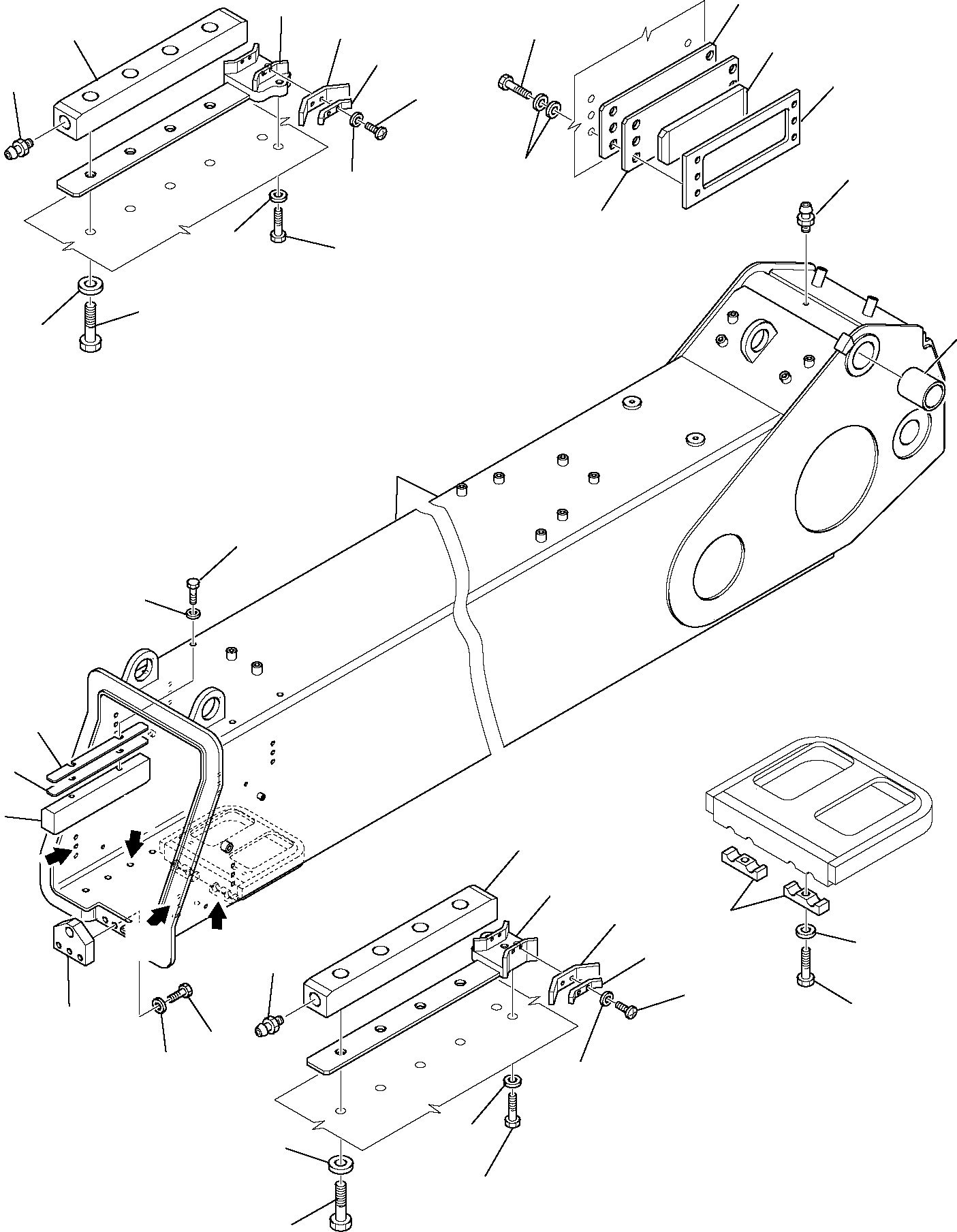 Telescopic Handlers Komatsu / WH713-1E0 WH714H-1E0 WH716-1E0 S/N 395F71003-Up(wh71e0) / BASIC BOOM (WH713-WH714H)(H-7000 : 7000)