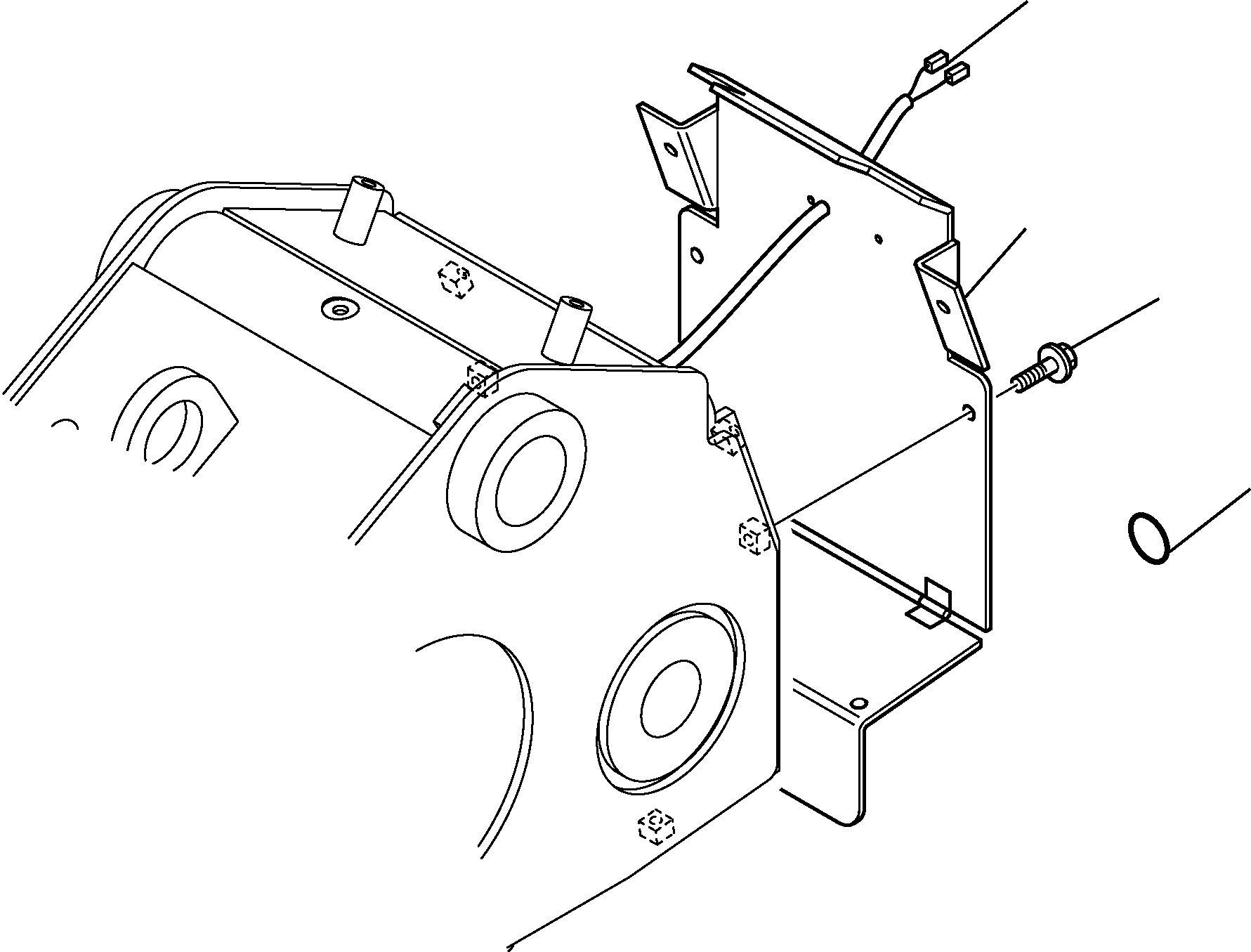 Telescopic Handlers Komatsu / WH713-1E0 WH714H-1E0 WH716-1E0 S/N 395F71003-Up(wh71e0) / BOOM REAR COVER (FOR GERMANY)(H-7330 : 7330)