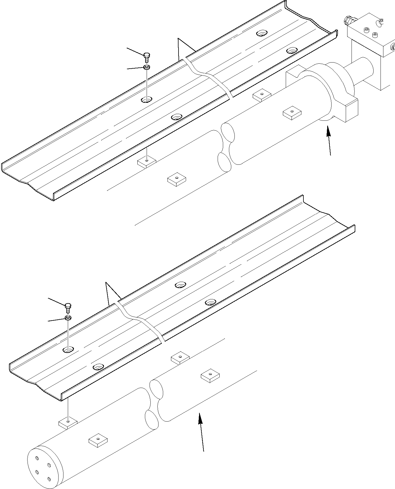 Telescopic Handlers Komatsu / WH713-1E0 WH714H-1E0 WH716-1E0 S/N 395F71003-Up(wh71e0) / EXTENSION BOOM CYLINDER (2/3) (WH716)(H-7459 : 7459)