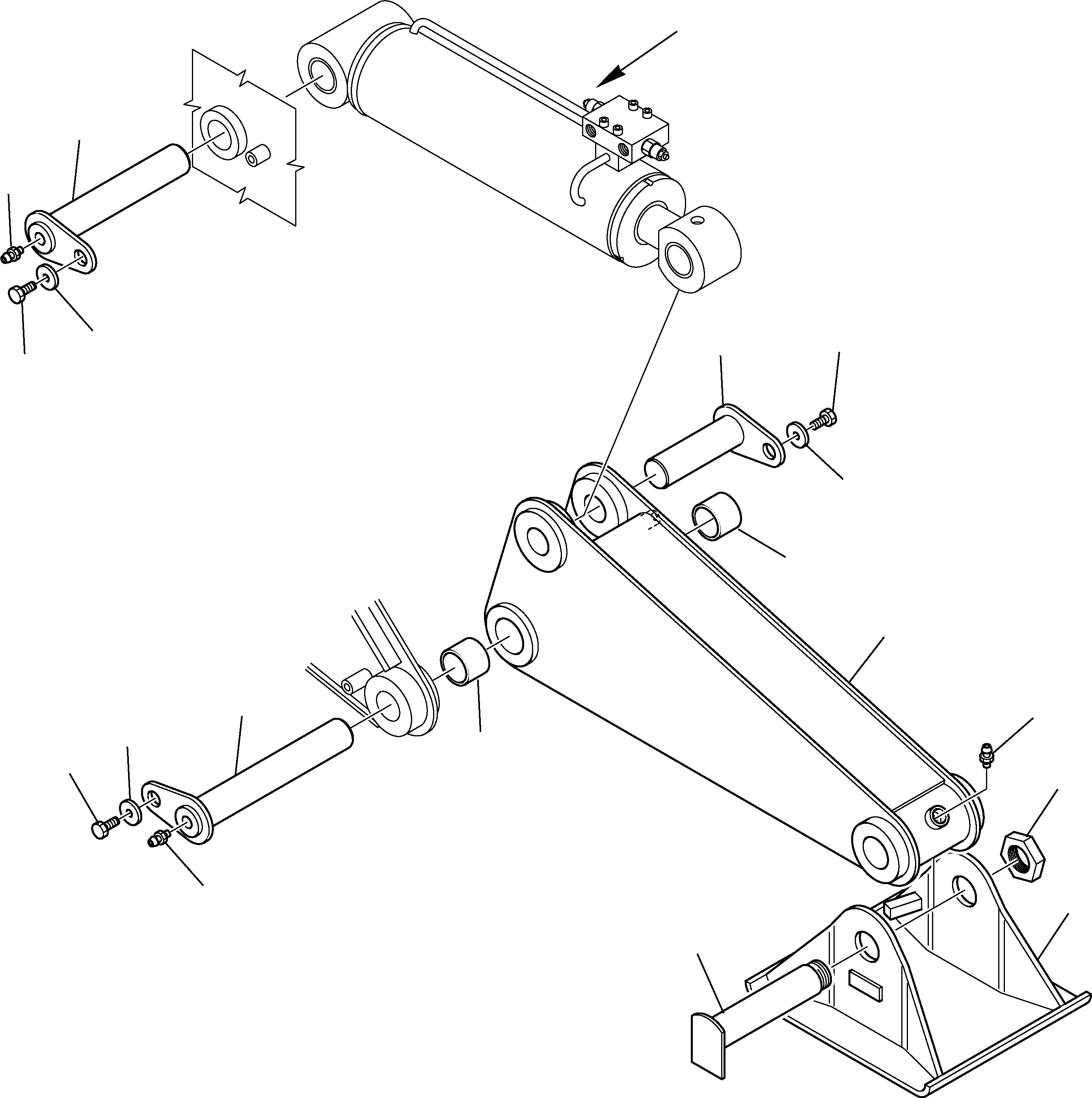 Telescopic Handlers Komatsu / WH713-1E0 WH714H-1E0 WH716-1E0 S/N 395F71003-Up(wh71e0) / FRONT OUTRIGGER (2/2)(H-7755 : 7755)