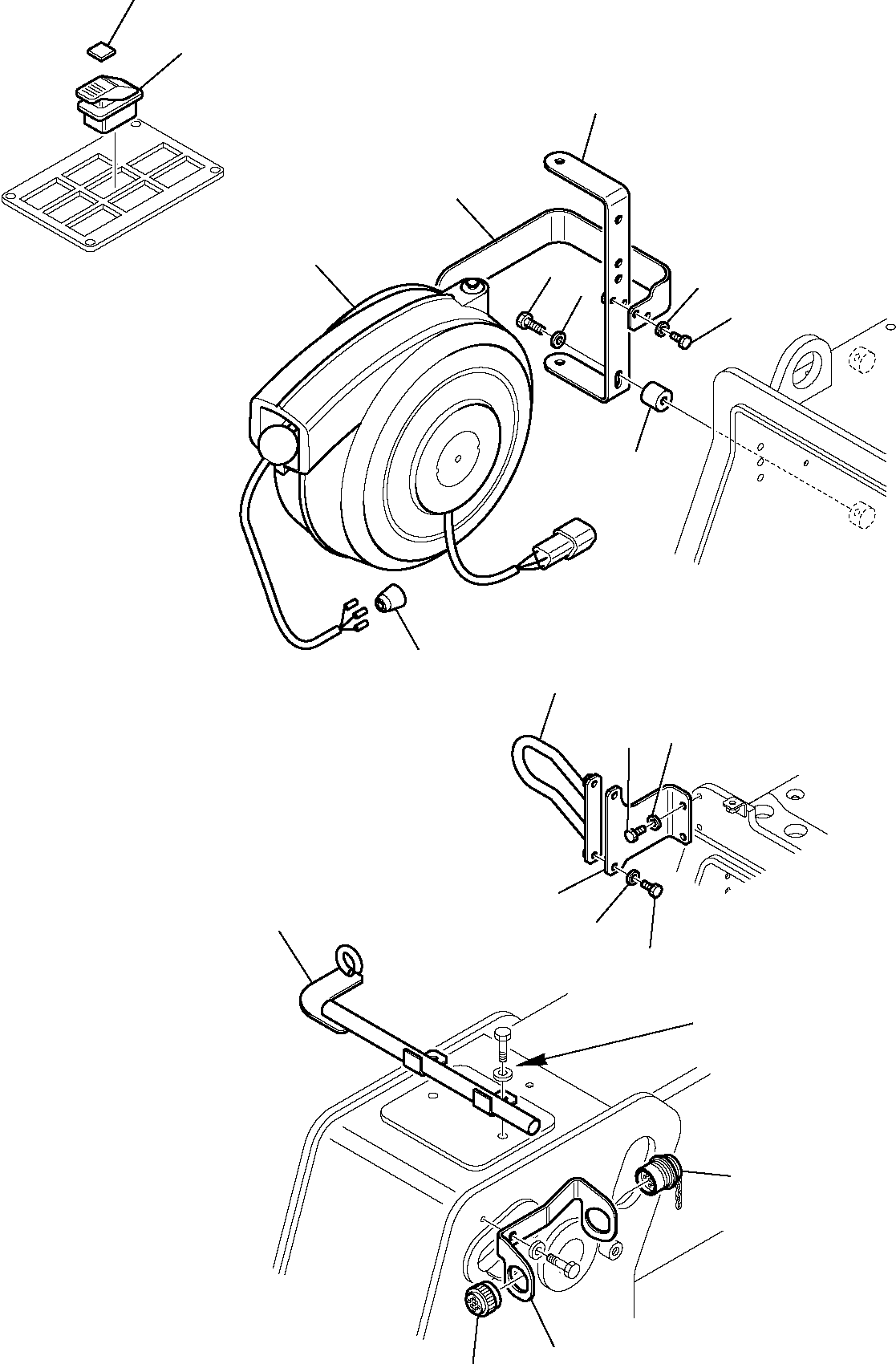 Telescopic Handlers Komatsu / WH713-1E0 WH714H-1E0 WH716-1E0 S/N 395F71003-Up(wh71e0) / CABLE REEL(H-7990 : 7990)