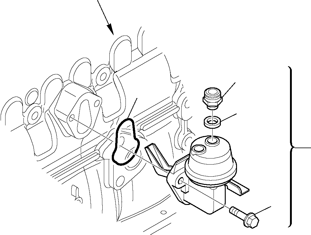 Telescopic Handlers Komatsu / WH713-1 WH714-1 WH714H-1 WH716-1 S/N 395F70241-Up(wh7_1) / FEED PUMP(A-0280 : 0435)