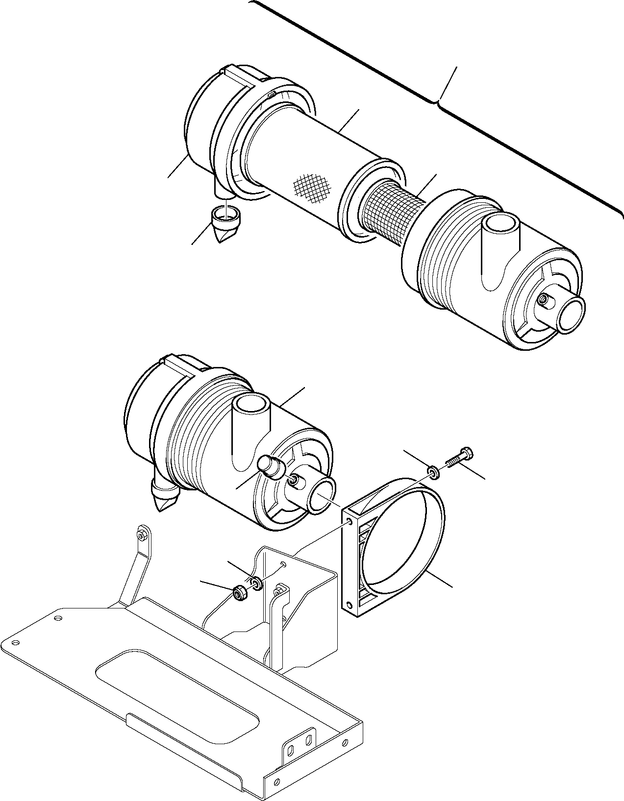 Telescopic Handlers Komatsu / WH713-1 WH714-1 WH714H-1 WH716-1 S/N 395F70241-Up(wh7_1) / AIR FILTER(B-0040 : 1110)
