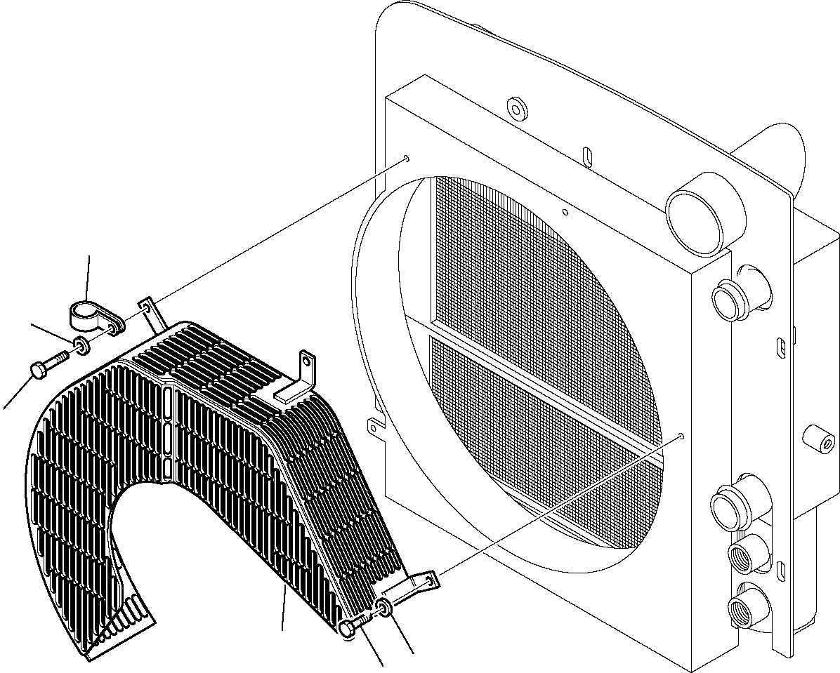 Telescopic Handlers Komatsu / WH713-1 WH714-1 WH714H-1 WH716-1 S/N 395F70241-Up(wh7_1) / FAN PROTECTION(B-0100 : 1220)