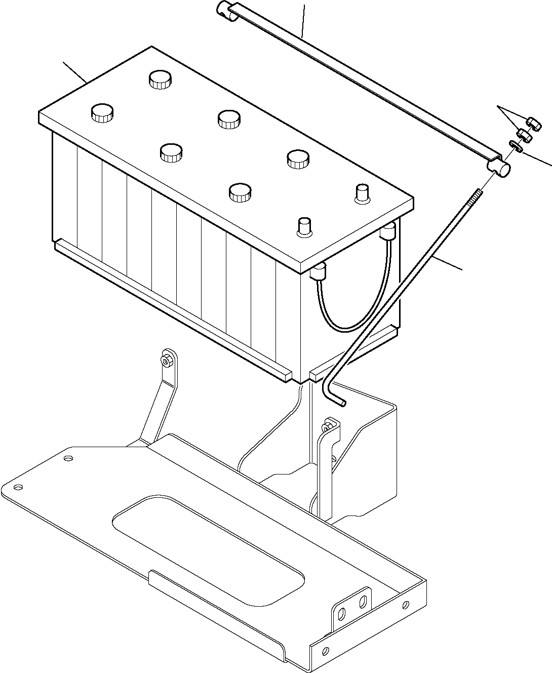 Telescopic Handlers Komatsu / WH713-1 WH714-1 WH714H-1 WH716-1 S/N 395F70241-Up(wh7_1) / BATTERY(B-0140 : 1400)