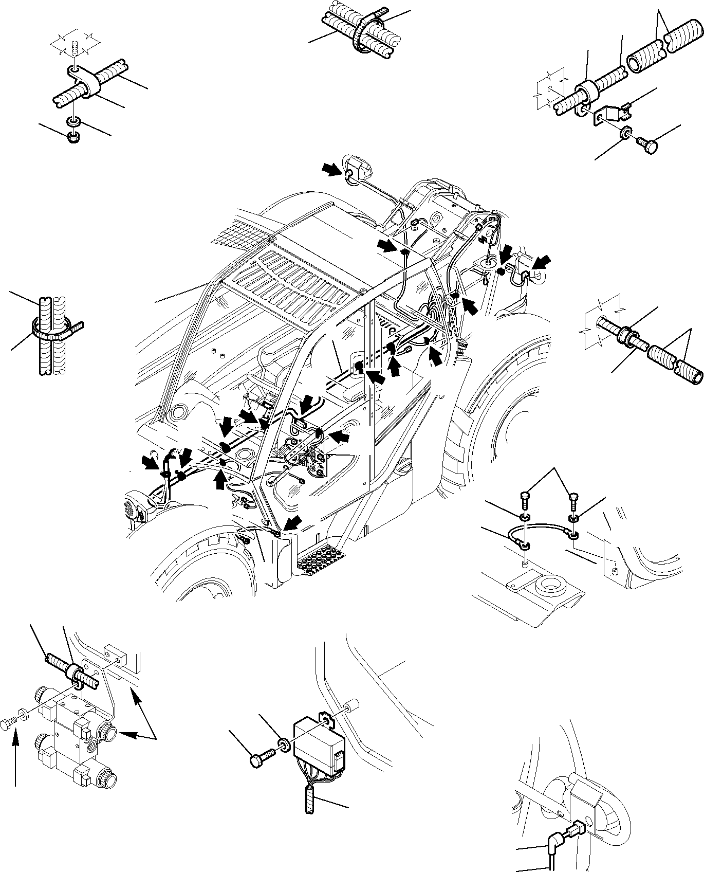 Telescopic Handlers Komatsu / WH713-1 WH714-1 WH714H-1 WH716-1 S/N 395F70241-Up(wh7_1) / ELECTRICAL SYSTEM (REAR LINE)(B-0190 : 1430)