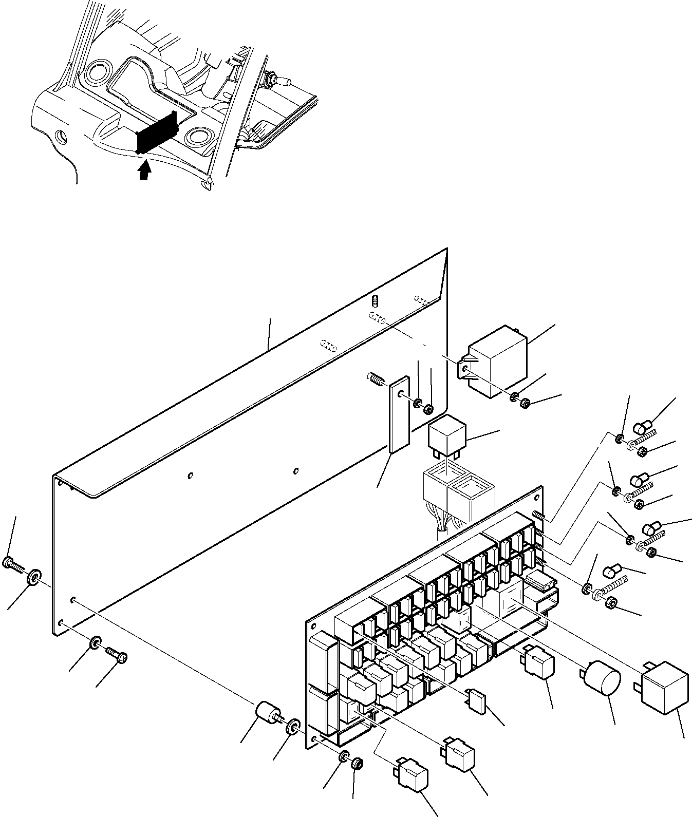 Telescopic Handlers Komatsu / WH713-1 WH714-1 WH714H-1 WH716-1 S/N 395F70241-Up(wh7_1) / ELECTRICAL SYSTEM (CAB) (3/4)(B-0240 : 1460)