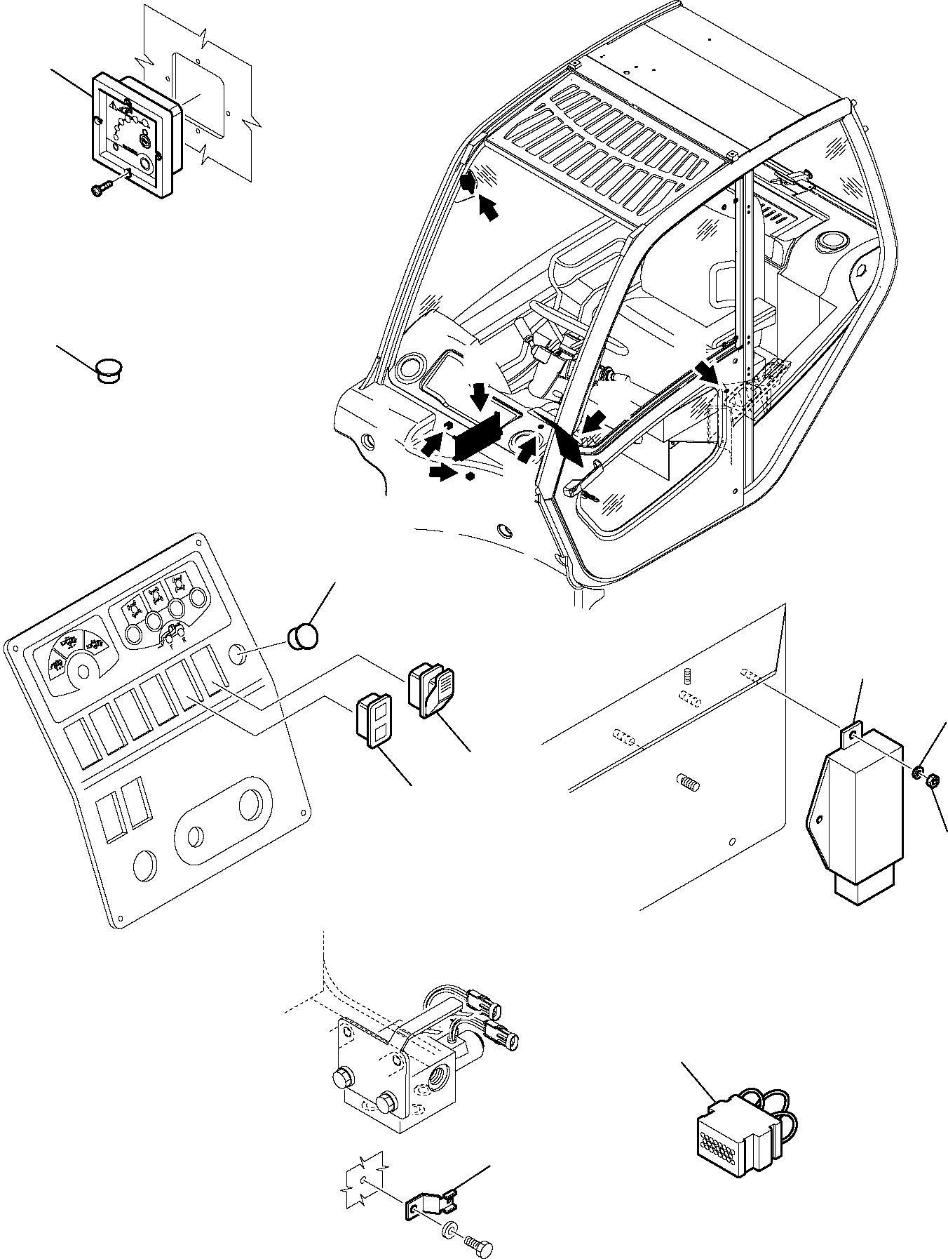 Telescopic Handlers Komatsu / WH713-1 WH714-1 WH714H-1 WH716-1 S/N 395F70241-Up(wh7_1) / ELECTRICAL SYSTEM (OPERATOR
