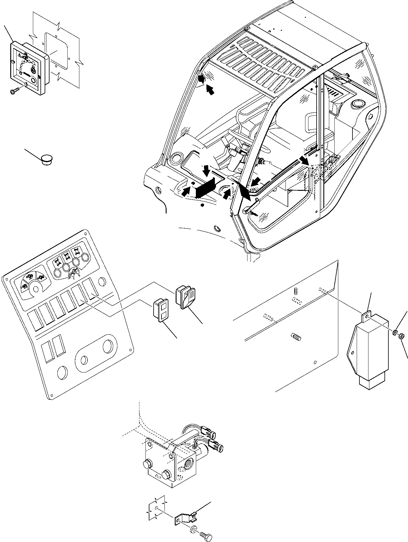 Telescopic Handlers Komatsu / WH713-1 WH714-1 WH714H-1 WH716-1 S/N 395F70241-Up(wh7_1) / ELECTRICAL SYSTEM (OPERATOR