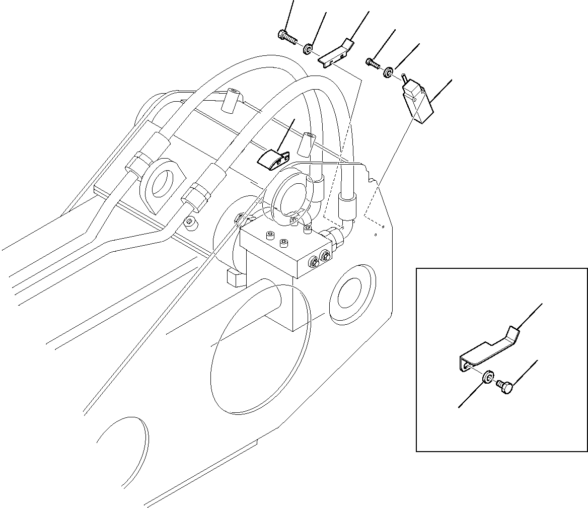 Telescopic Handlers Komatsu / WH713-1 WH714-1 WH714H-1 WH716-1 S/N 395F70241-Up(wh7_1) / AUTOSTOP SENSOR (WITH PLATFORM)(B-0375 : 1665)