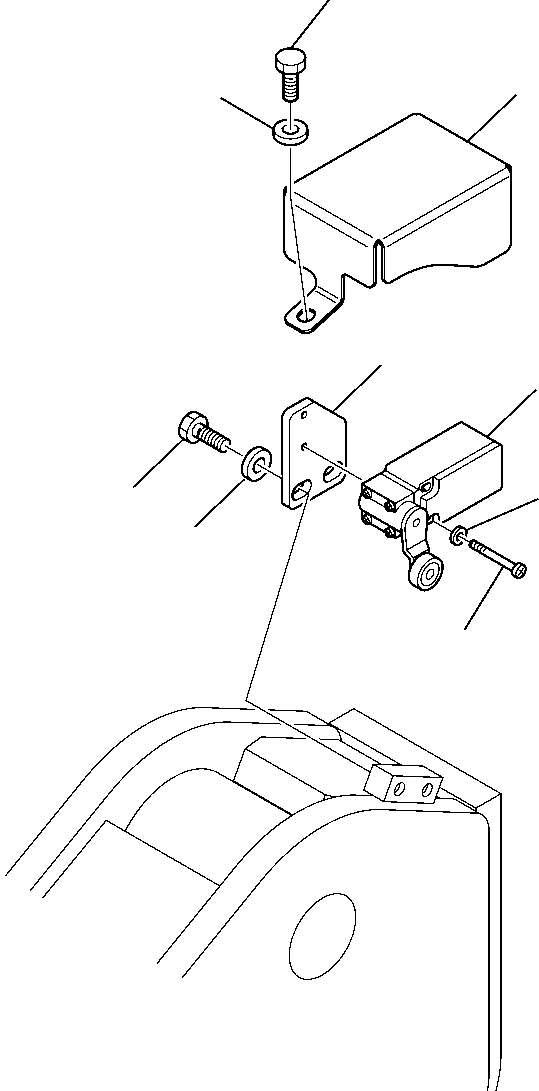 Telescopic Handlers Komatsu / WH713-1 WH714-1 WH714H-1 WH716-1 S/N 395F70241-Up(wh7_1) / BOOM INCLINATION SENSORS (WITH PLATFORM) (WH713-WH714-WH714H)(B-0380 : 1670)