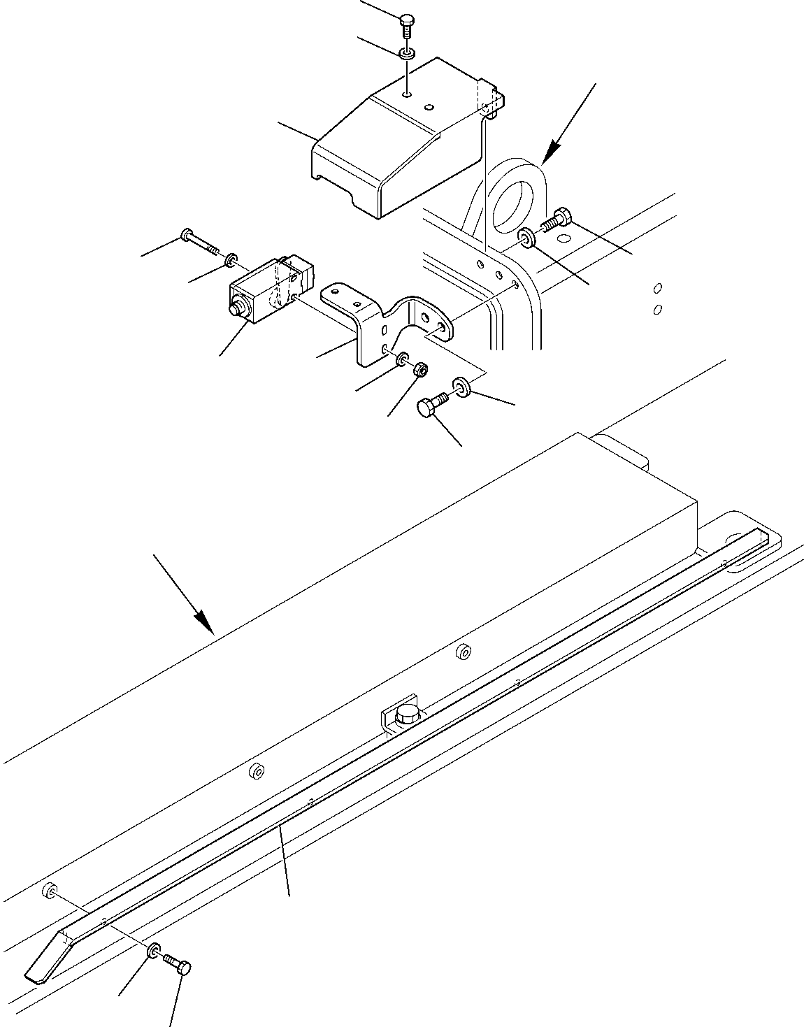 Telescopic Handlers Komatsu / WH713-1 WH714-1 WH714H-1 WH716-1 S/N 395F70241-Up(wh7_1) / BOOM EXTENSION SENSOR (WITH PLATFORM) (WH716)(B-0400 : 1680)