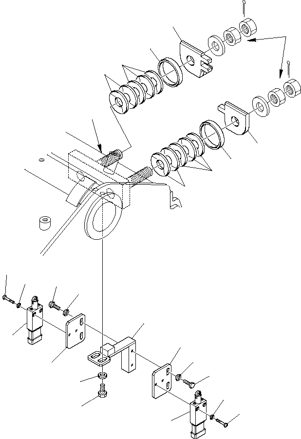 Telescopic Handlers Komatsu / WH713-1 WH714-1 WH714H-1 WH716-1 S/N 395F70241-Up(wh7_1) / CHAIN CONTROL SENSOR (WITH PLATFORM)(B-0440 : 1715)