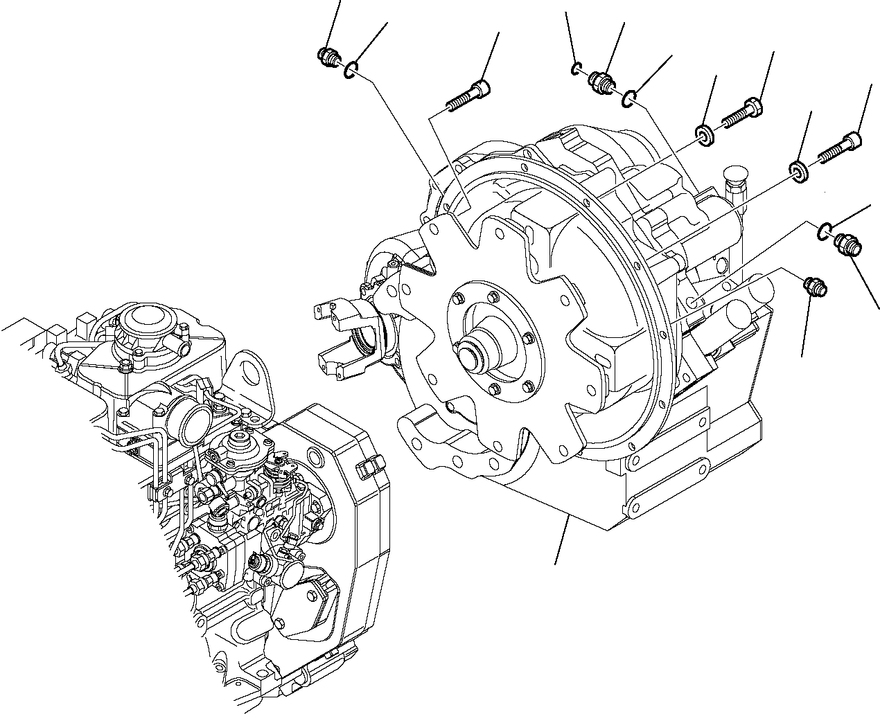 Telescopic Handlers Komatsu / WH713-1 WH714-1 WH714H-1 WH716-1 S/N 395F70241-Up(wh7_1) / TRANSMISSION FIXING(C-0090 : 3160)