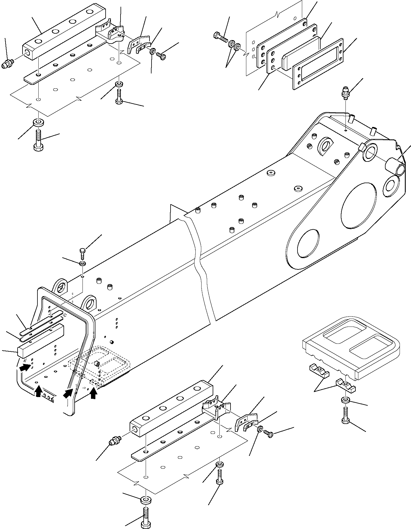 Telescopic Handlers Komatsu / WH713-1 WH714-1 WH714H-1 WH716-1 S/N 395F70241-Up(wh7_1) / BASIC BOOM (WH716)(G-0030 : 7007)