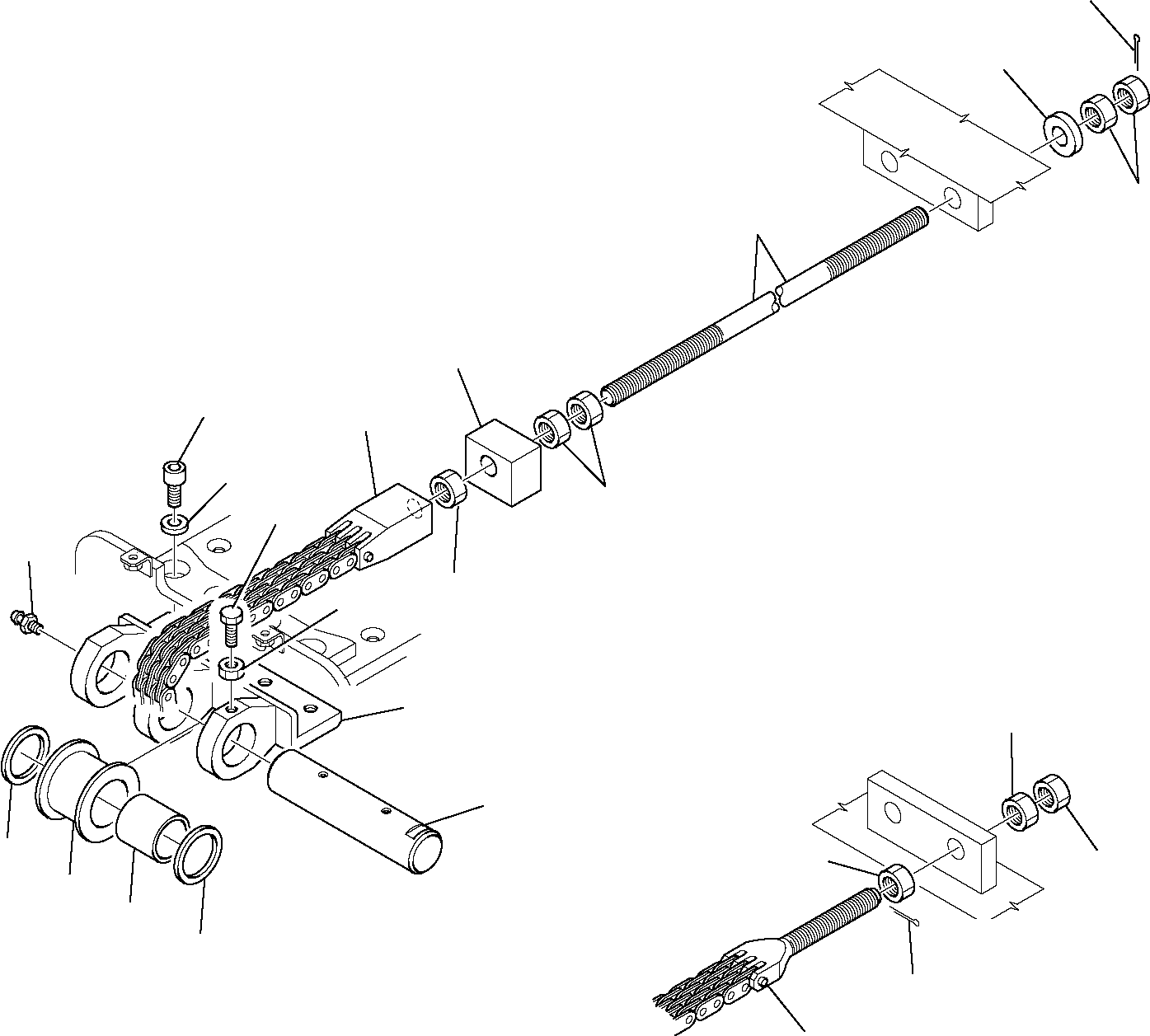 Telescopic Handlers Komatsu / WH713-1 WH714-1 WH714H-1 WH716-1 S/N 395F70241-Up(wh7_1) / CHAINS (1/2) (WH716)(G-0250 : 7352)
