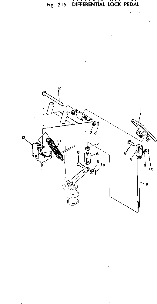 Scrappers Komatsu / WS23S-1 S/N 1005-UP(ws23s-1c) / DIFFERENTIAL LOCK PEDAL(090090 : 315)